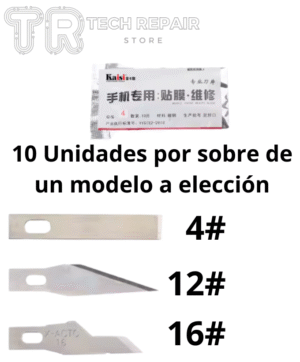 set de hojas para bisturí Kaisi 10PCS