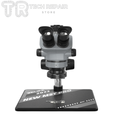 Diseño sin título (10) 🔬 Microscopio Trinocular RELIFE RL-M5T PRO B11 – Alta Precisión para Electrónica Profesional